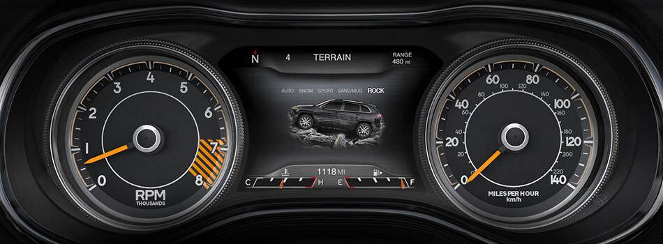 Panel de instrumentos de Jeep Cherokee 2014