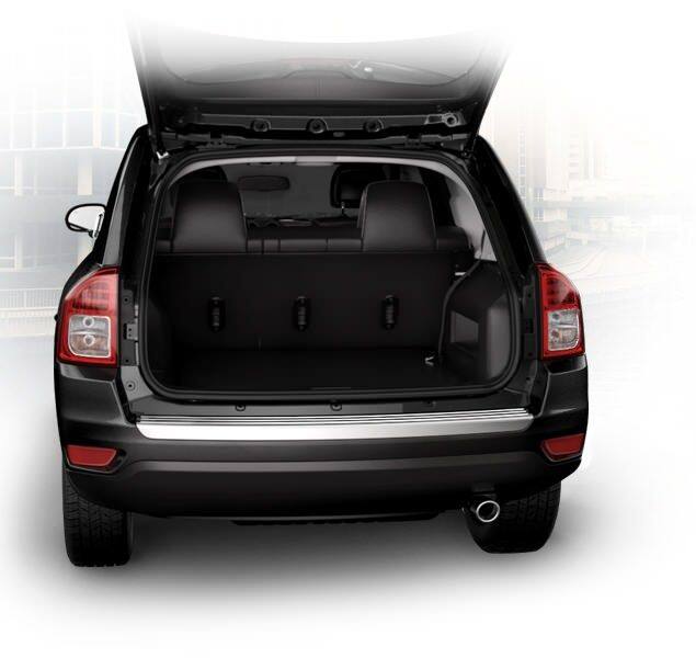 2014 Jeep Compass with rear liftgate to cargo storage