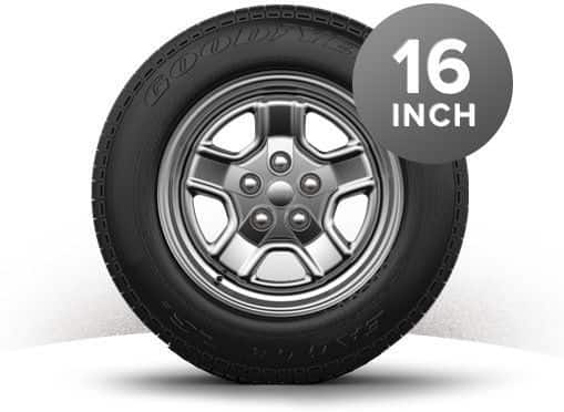 Jeep patriot wheel size