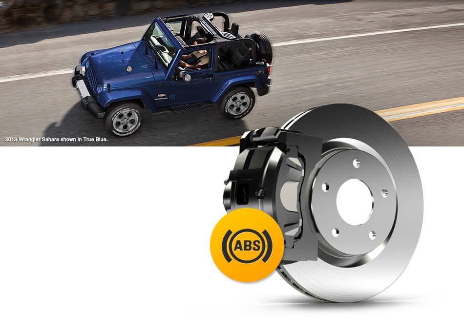 Bolsas de aire y frenos antibloqueo del Wrangler 2014