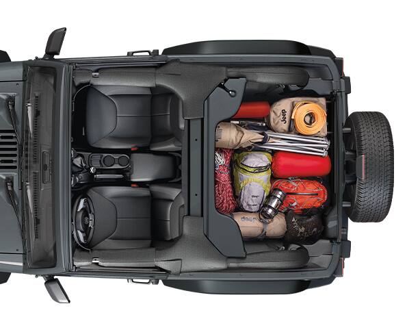 2016 Jeep Wrangler Cargo Space