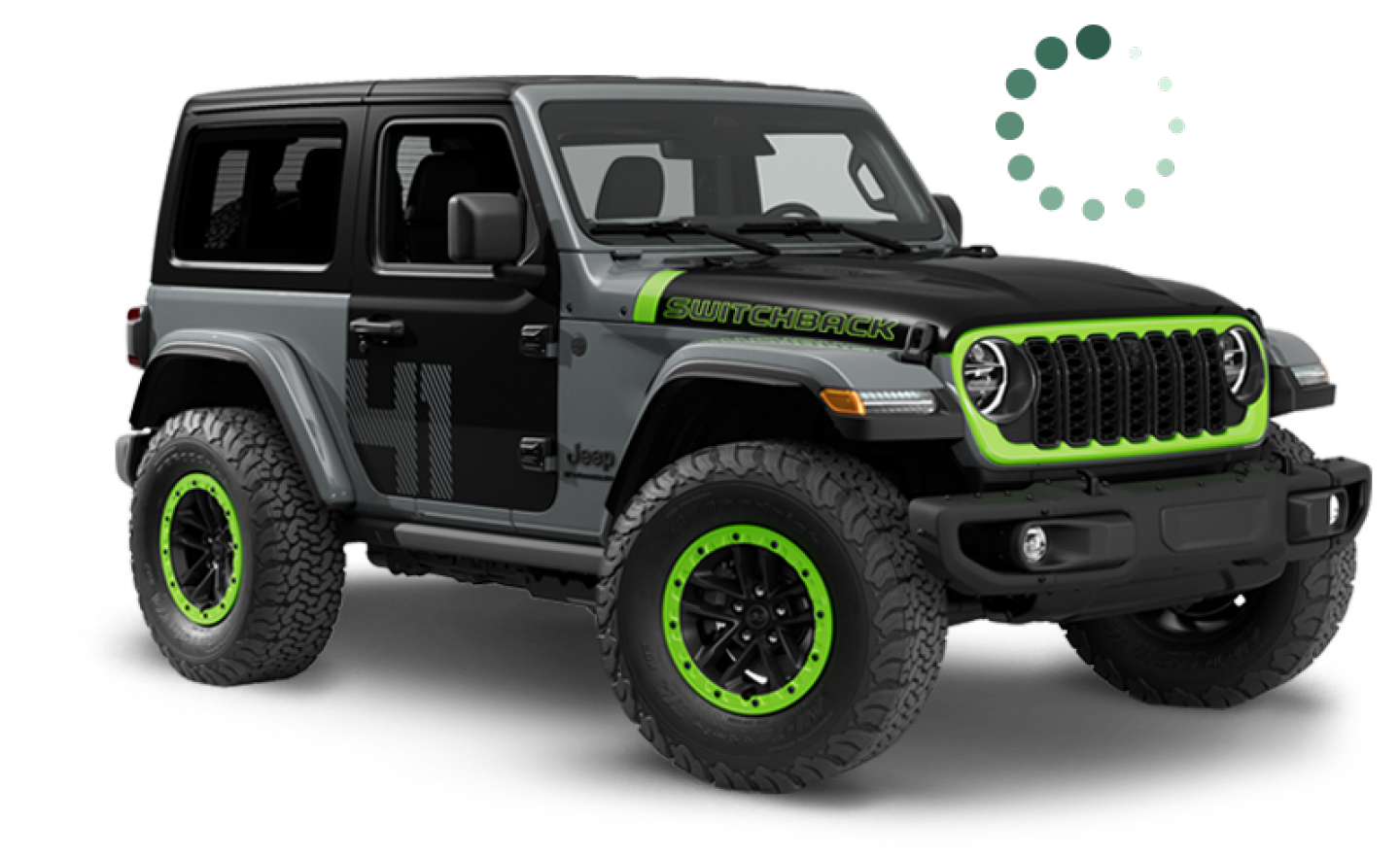 Official 2027 Jeep Wrangler Switchback vehicle illustration