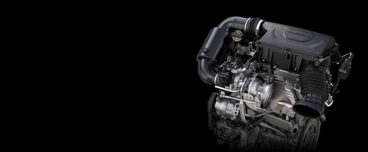 The 2-liter turbo engine on the 2023 Jeep Compass.