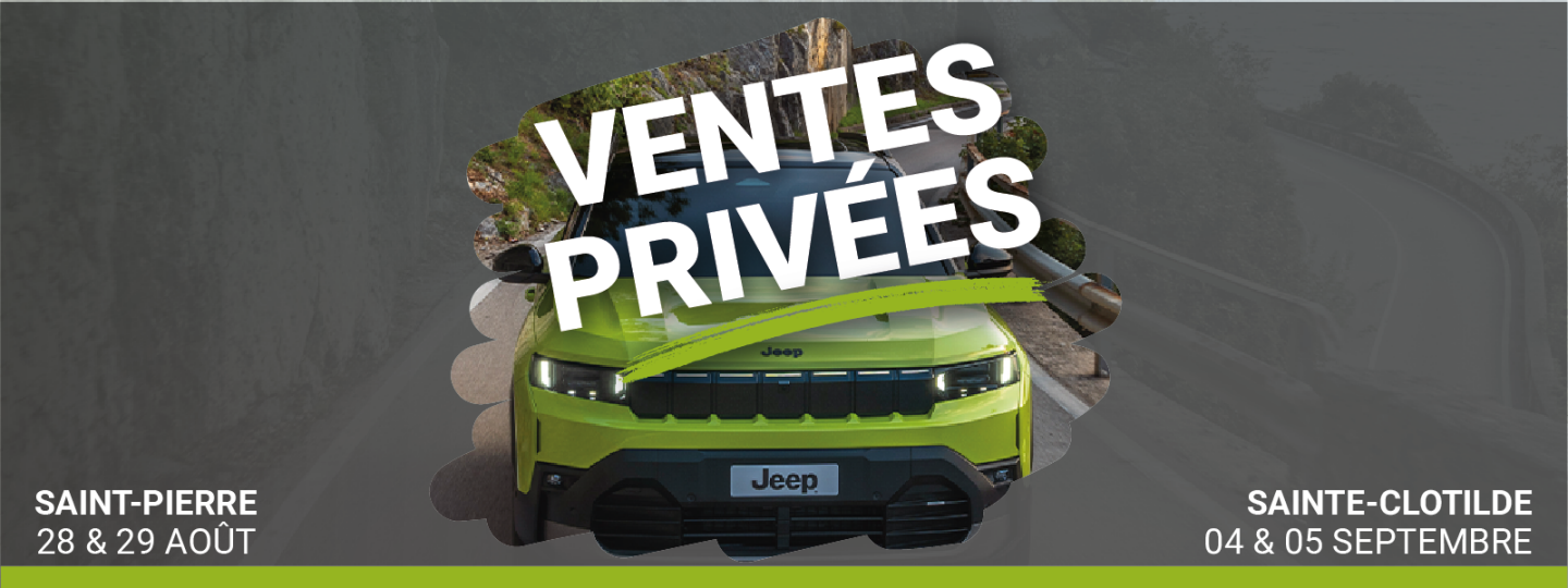 Ventes privées 2026 Jeep Réunion : Inscriptions ouvertes !