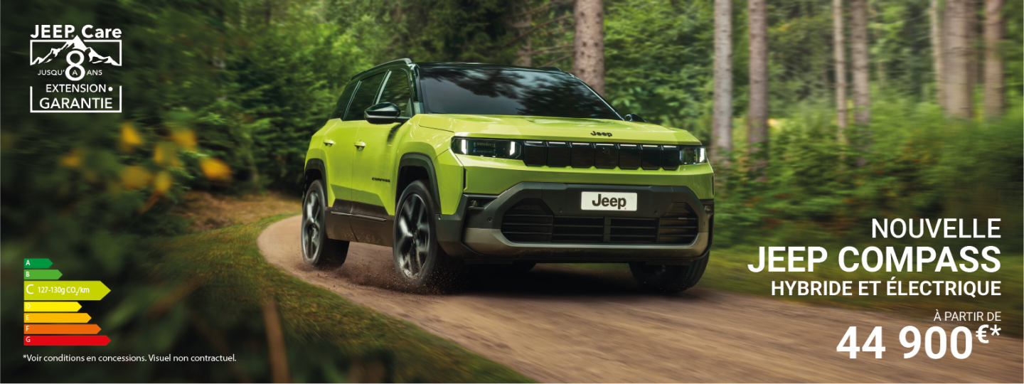 Offre Juin 2026 Jeep Réunion : Nouvelle Jeep Compass, offre de lancement La Réunion