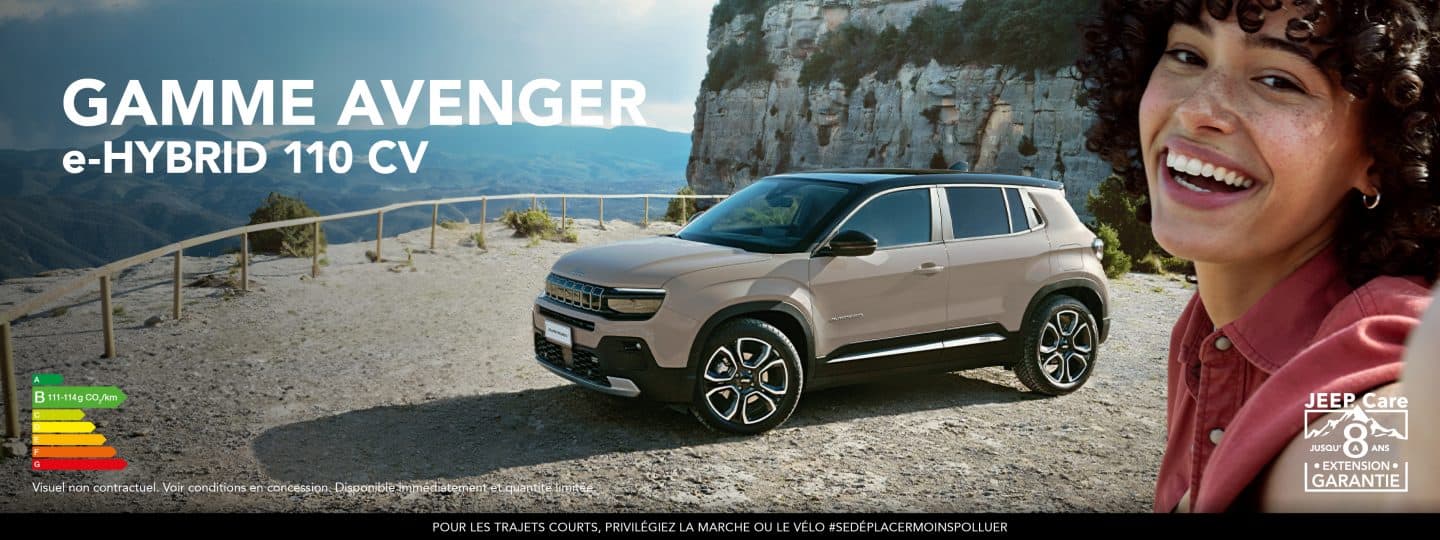 Jeep Avenger à partir de 29 990€ Jeep Réunion