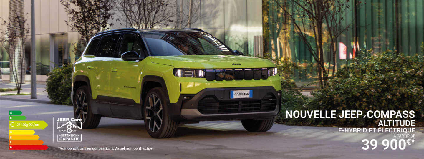 Offre Compass octobre | Jeep Réunion