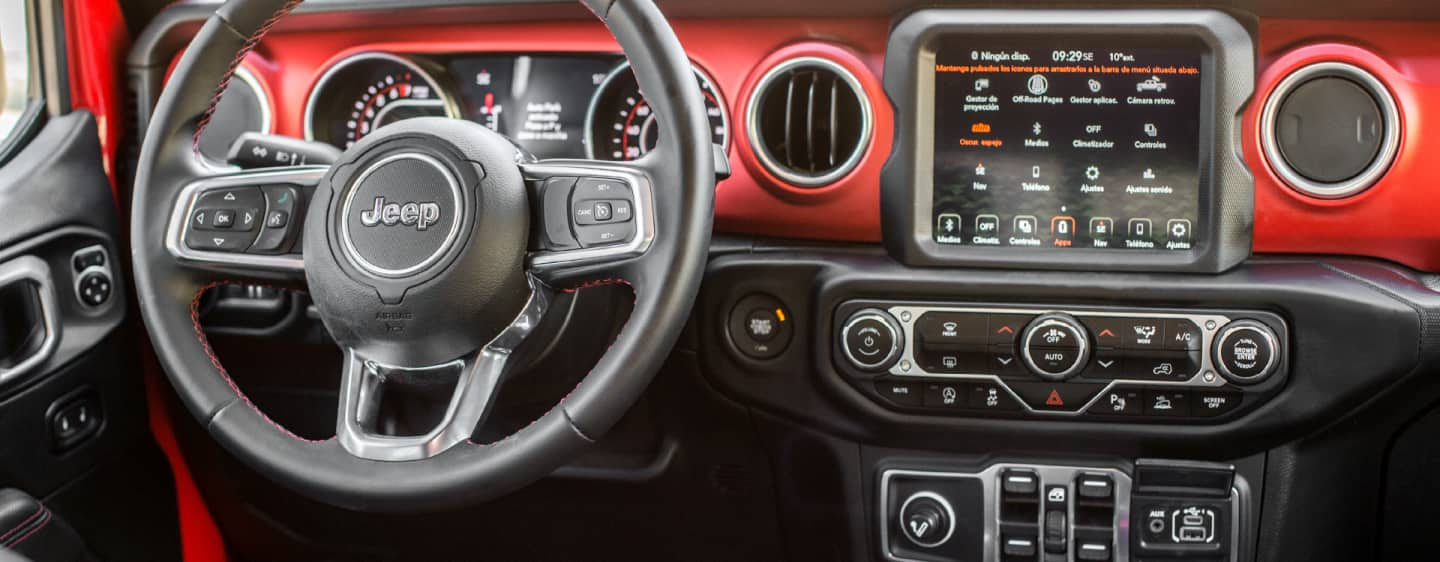 The interior of the 2023 Jeep Gladiator