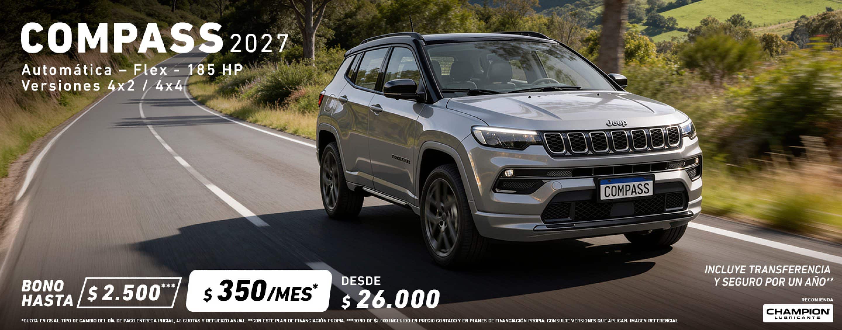 jeep compass 0 KM - imagen oficial referencial