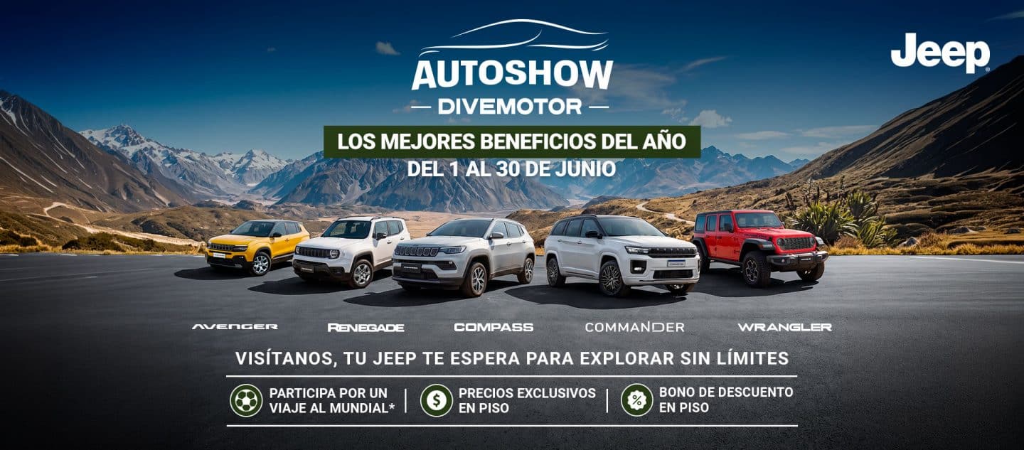 Banner Autoshow Divemotor Los mejores beneficios del año del 1 al 30 de junio