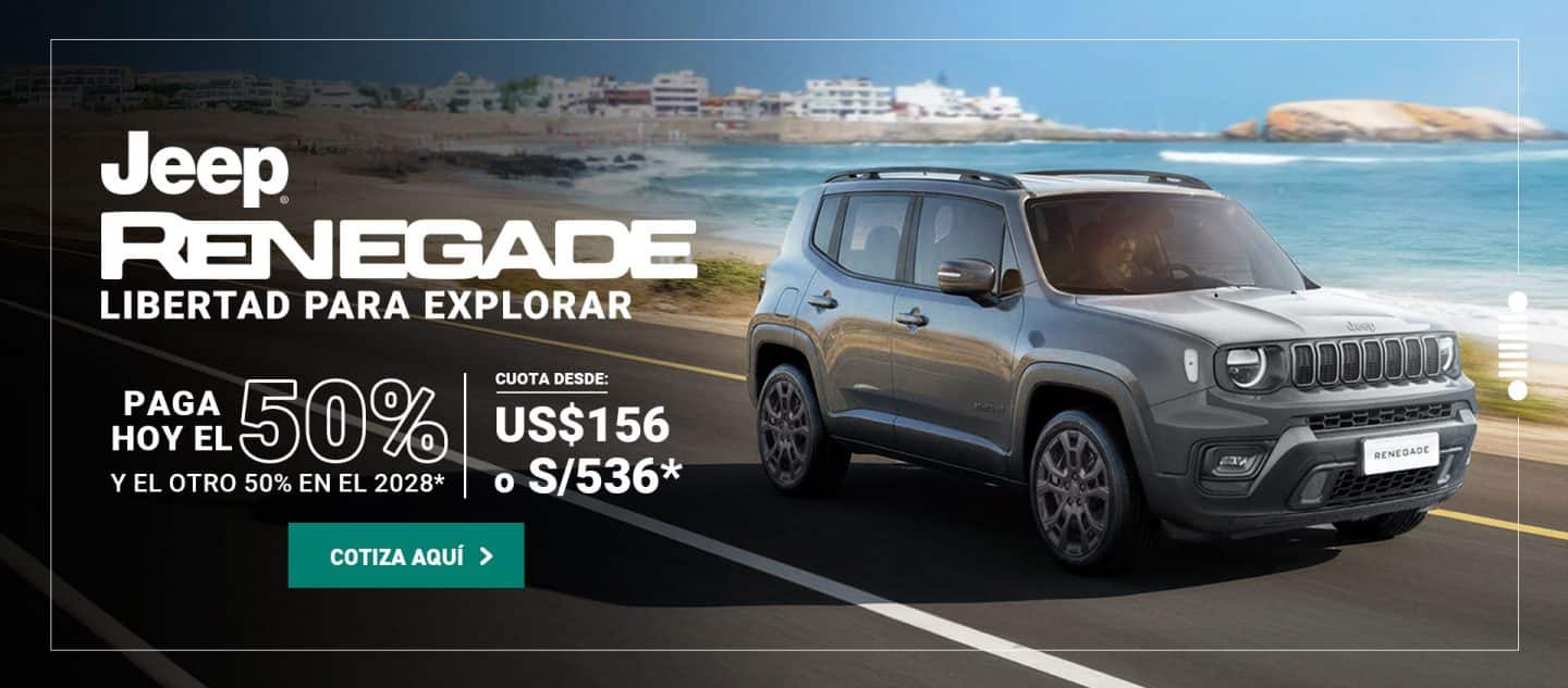 Renegade gris en carretera