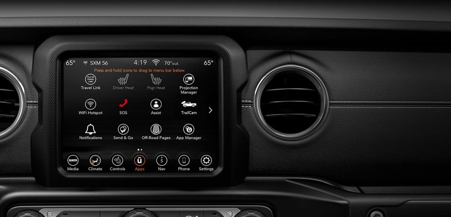 2020 Jeep Gladiator Interior Features