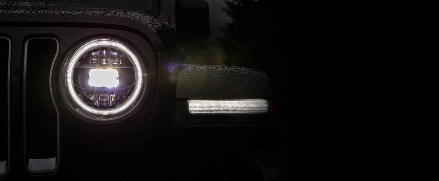 Vision X Jeep Jk Headlights Pair Of 7 Black Chrome Round Vortex