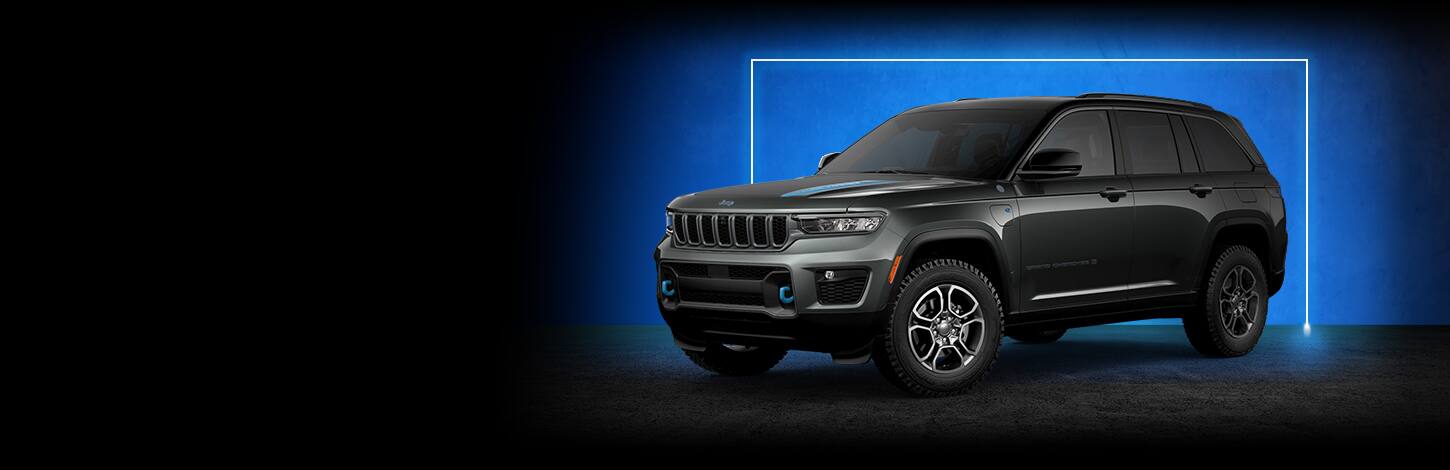 A 2022 Jeep Grand Cherokee Trailhawk 4xe.