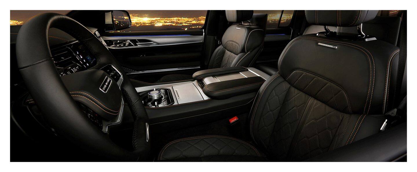 The AllNew Grand Wagoneer Interior Three Row SUV Jeep®