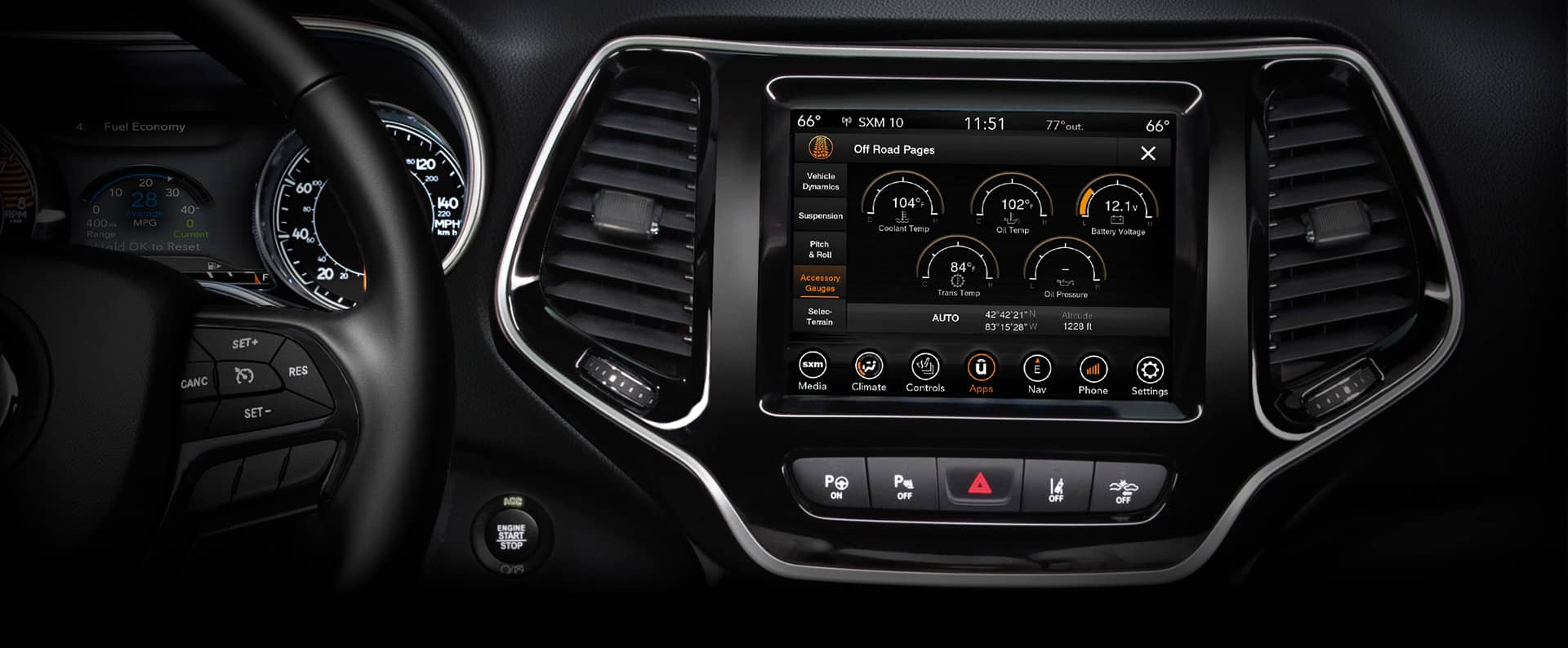 2023 Jeep® Cherokee Technology Uconnect 4C NAV & SiriusXM