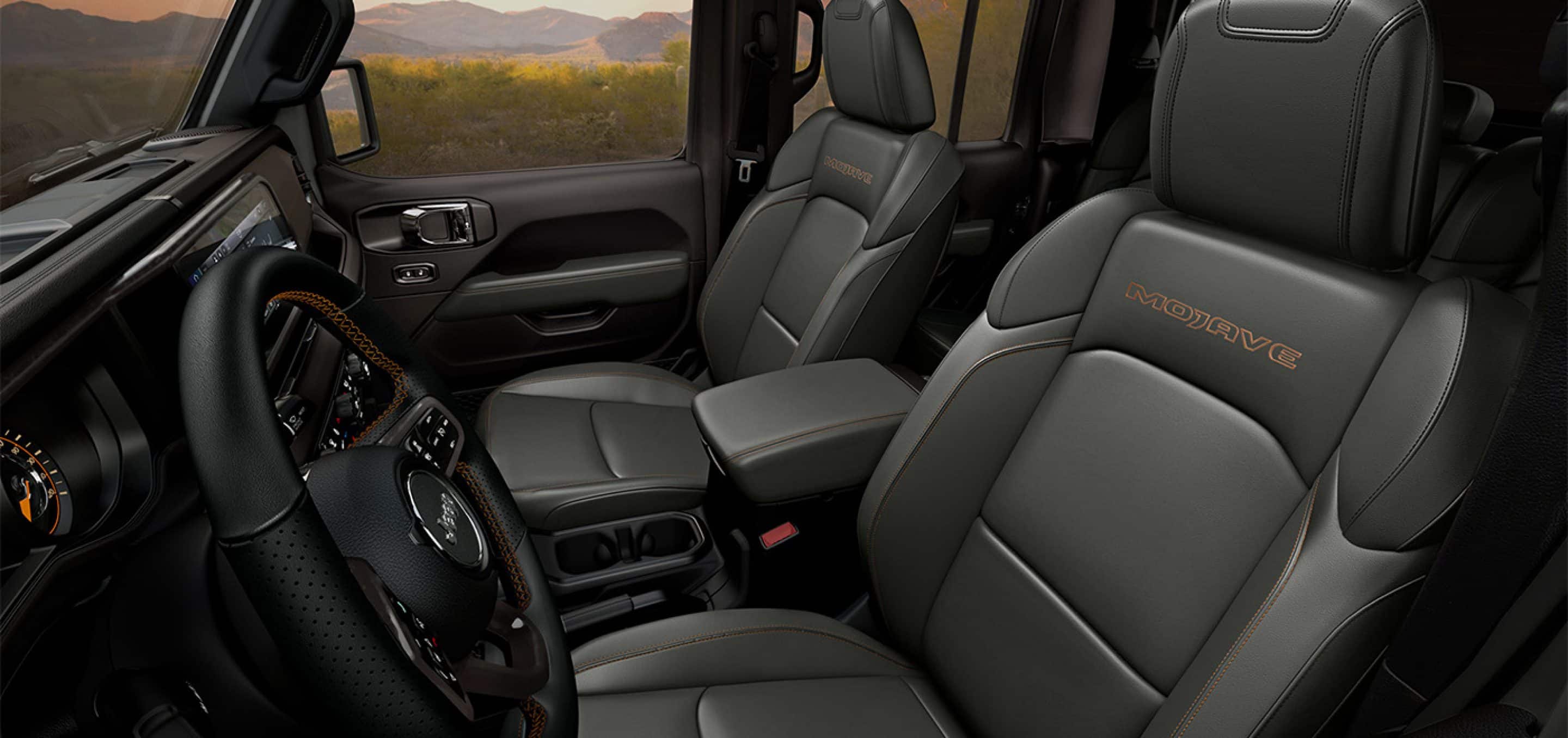 2025 jeep gladiator mojave interior front seats
