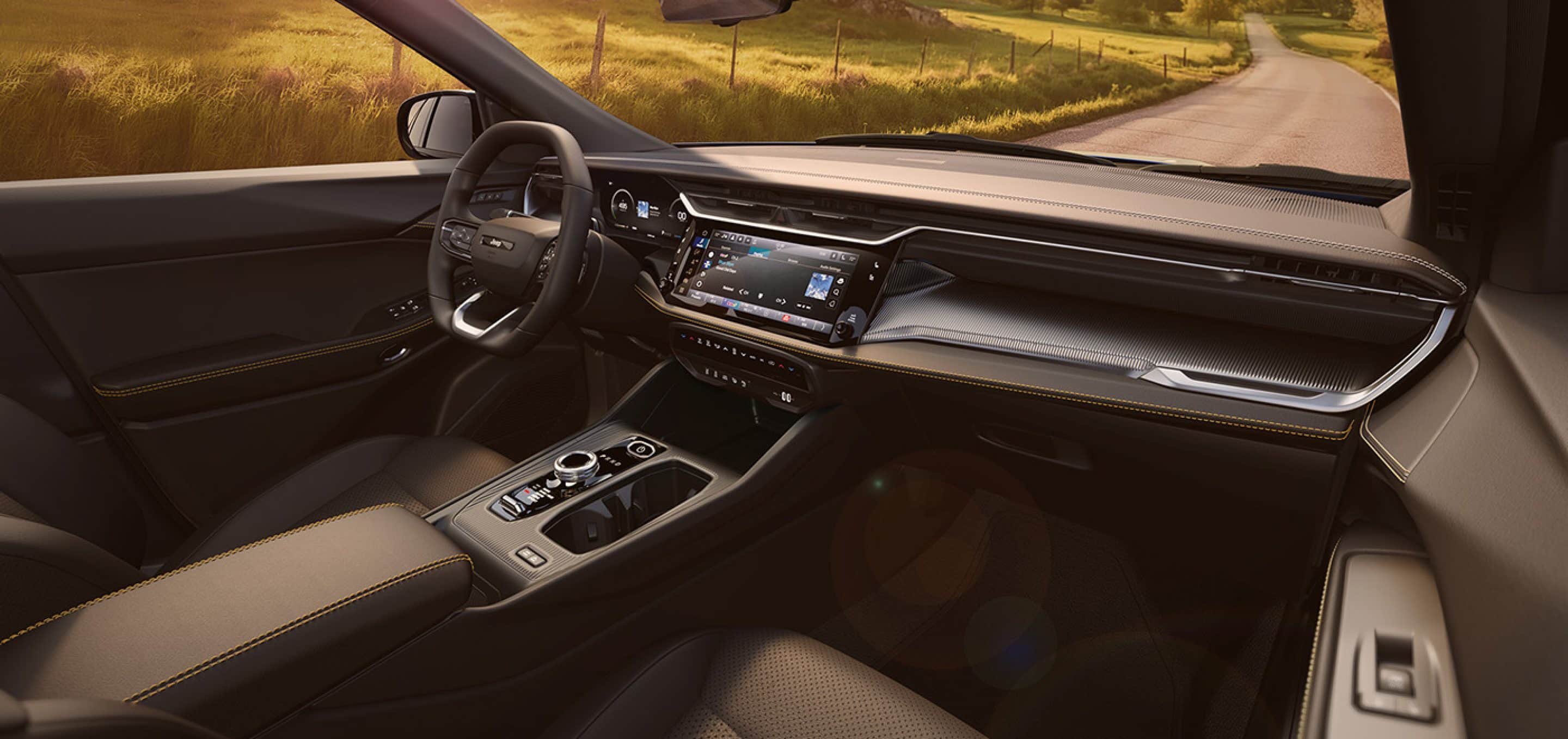 2026 jeep cherokee interior dash and front seats
