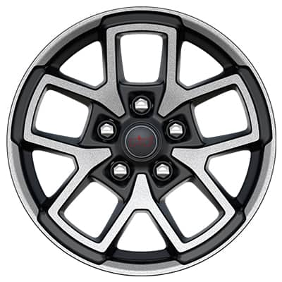 Display 17-Inch Aluminum Machined Face with Black Painted Pockets — Standard on Rubicon