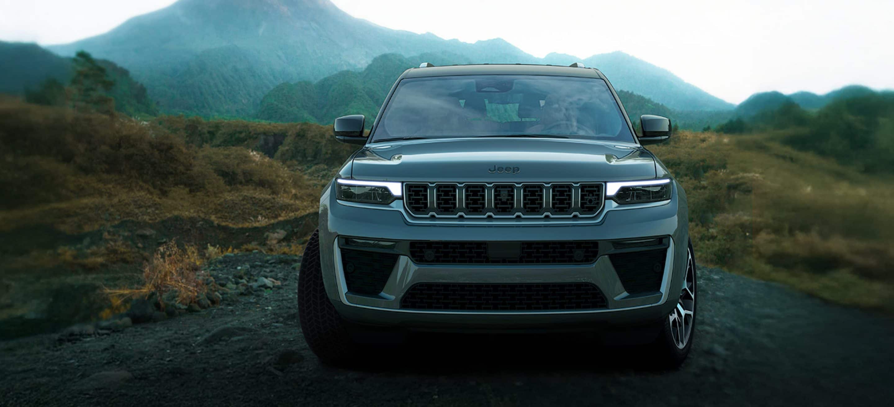 2026 Grand Cherokee redesigned LED headlamps exterior