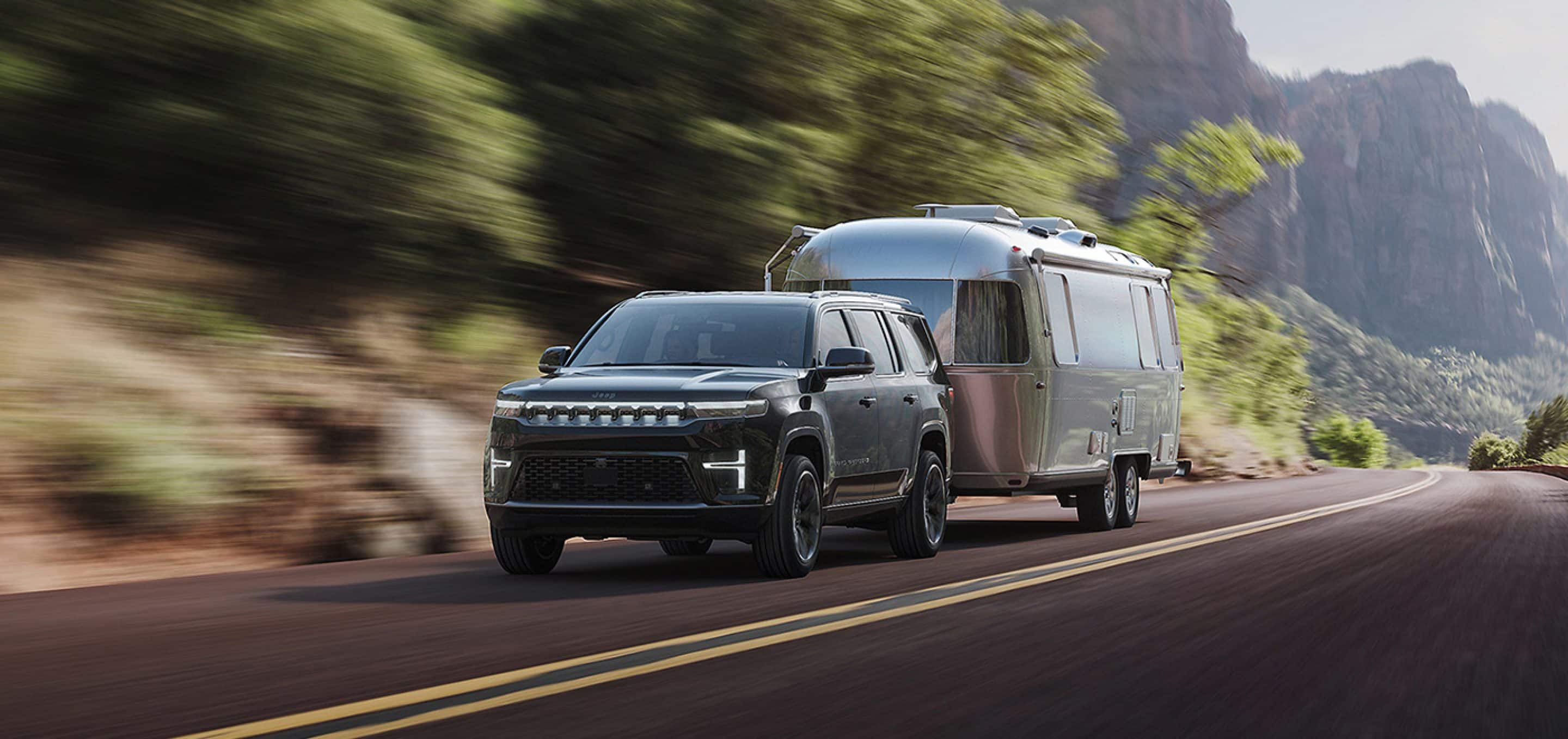 Electric SUV performance on the highway