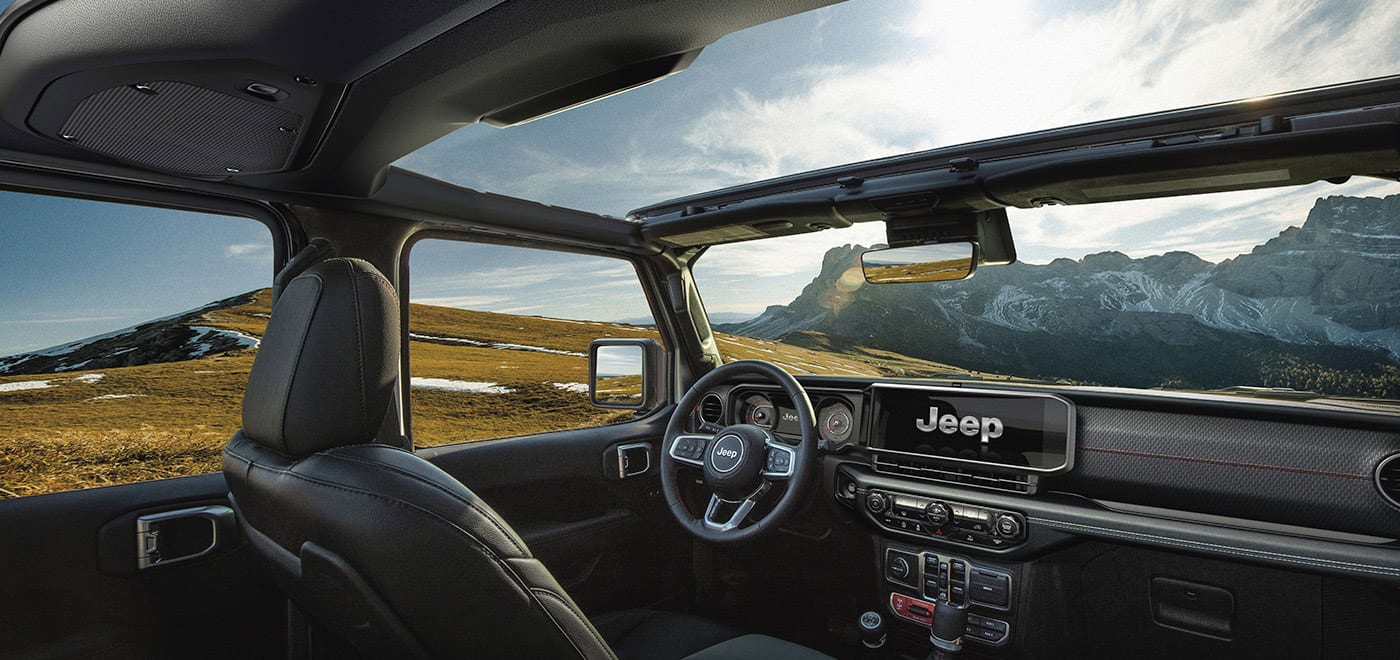 Interior y tecnología de un Jeep Wrangler