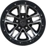 Display 17-Inch Machined Beadlock Wheels with Black Pockets<br>Standard on Rubicon X, Willys 392 and MOAB 392. Available on Willys and Rubicon with Xtreme 35-Inch Tire Package