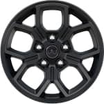 Display 17-Inch Black Painted Wheels<br>Standard on Willys