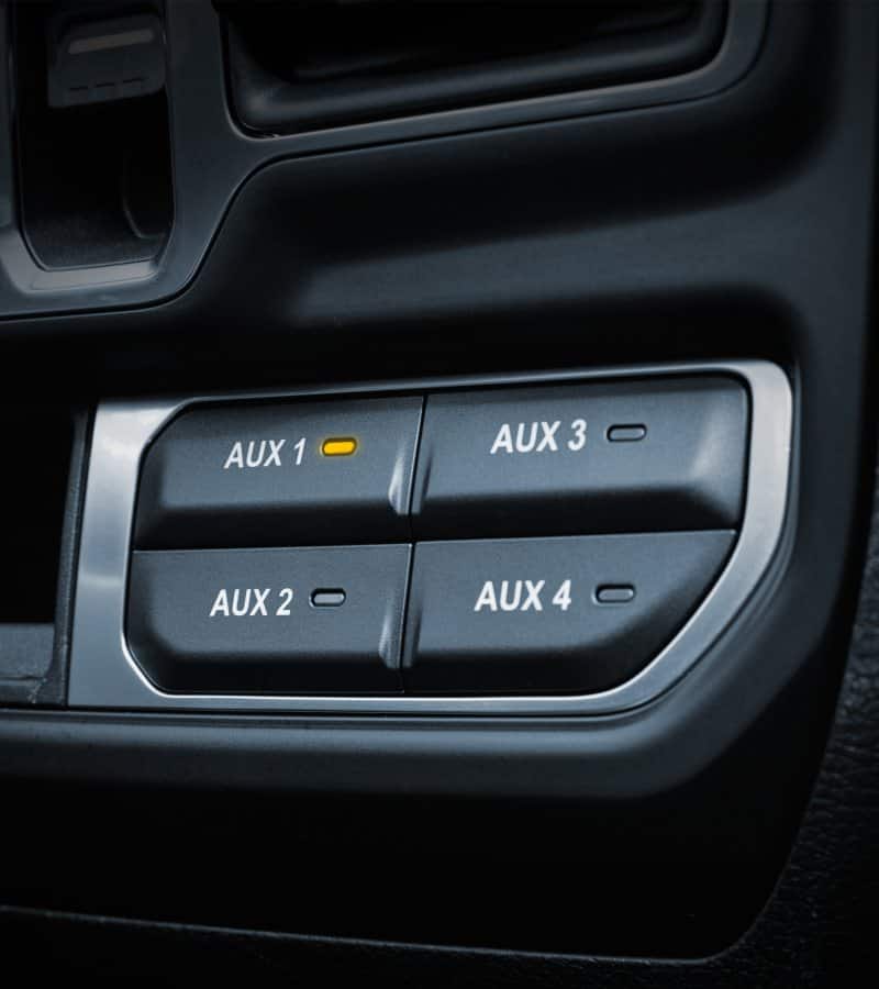 2027 Jeep Wrangler auxiliary switch controls