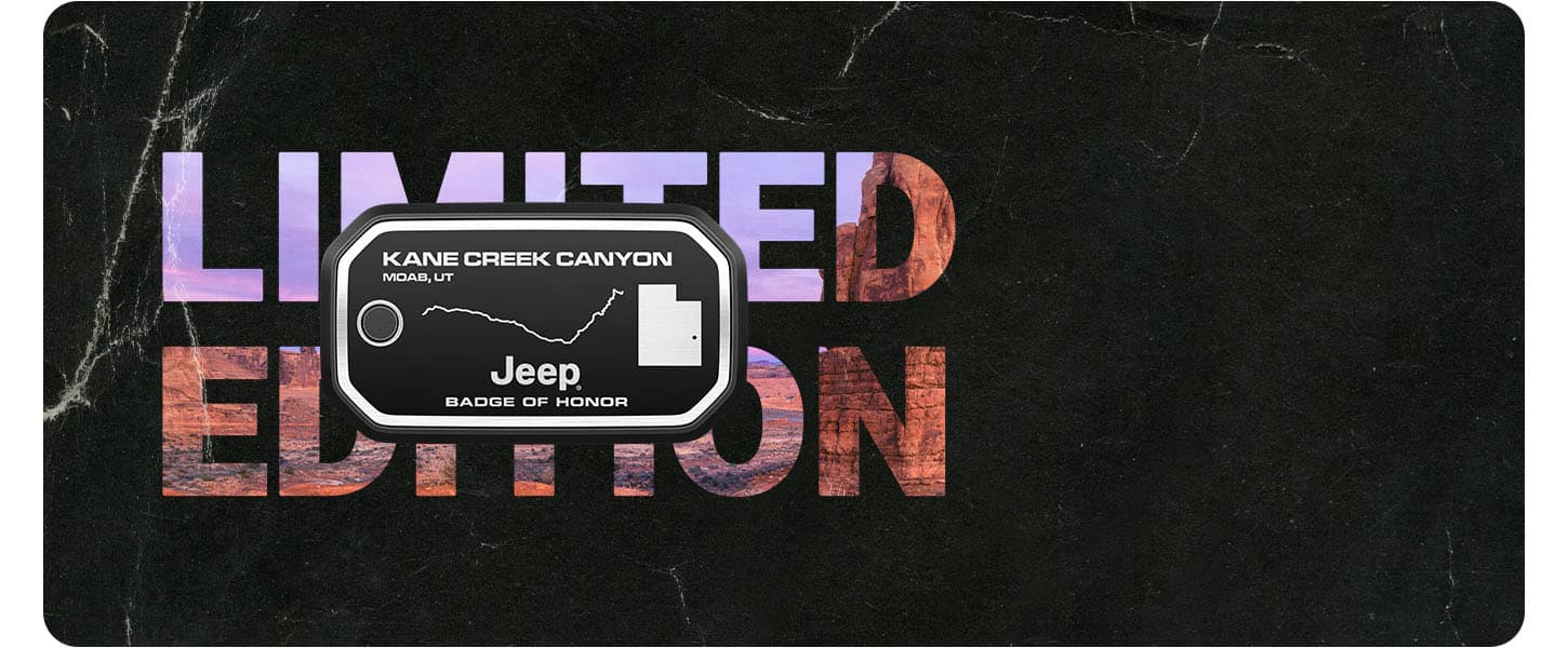 Kane Creek Canyon, Moab Utah. Jeep Badge of Honor. Limited Edition.