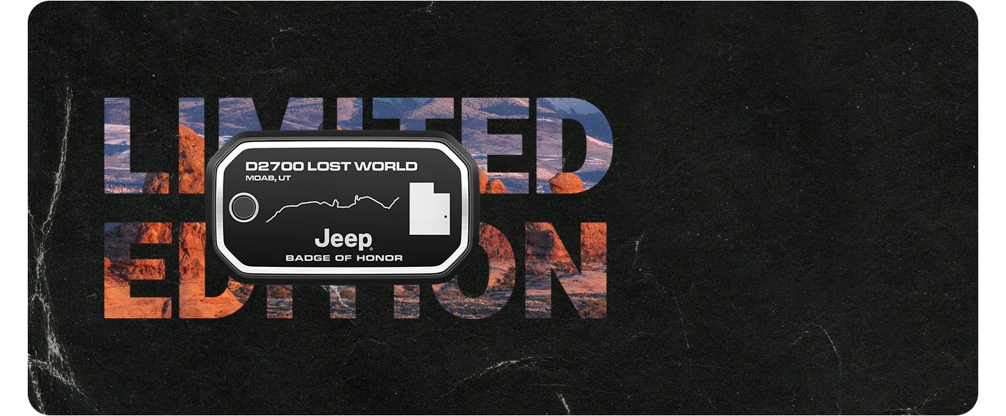 D2700 Lost World, Moab Utah. Jeep Badge of Honor. Limited Edition.