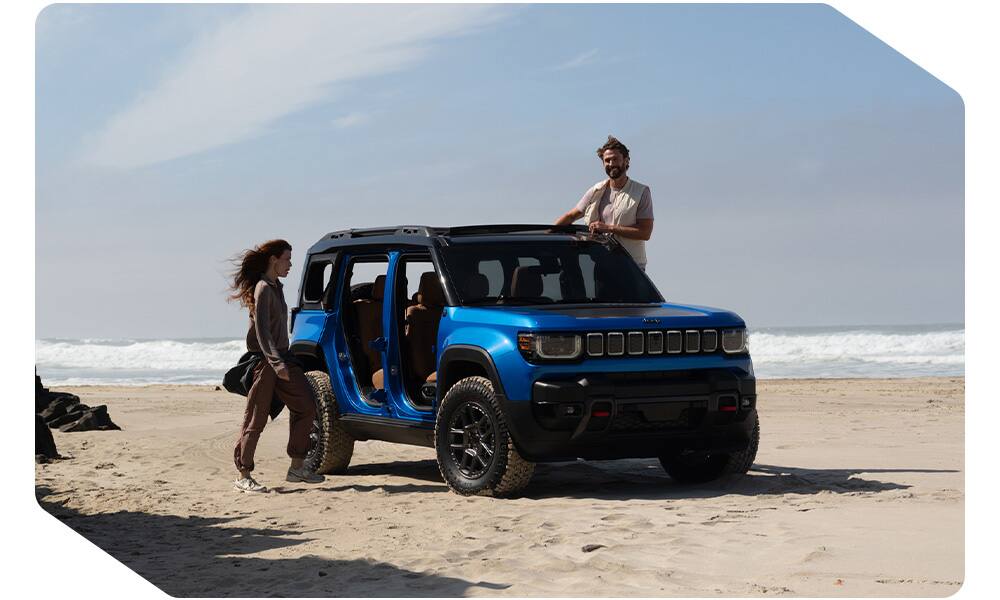 Jeep Recon on beach