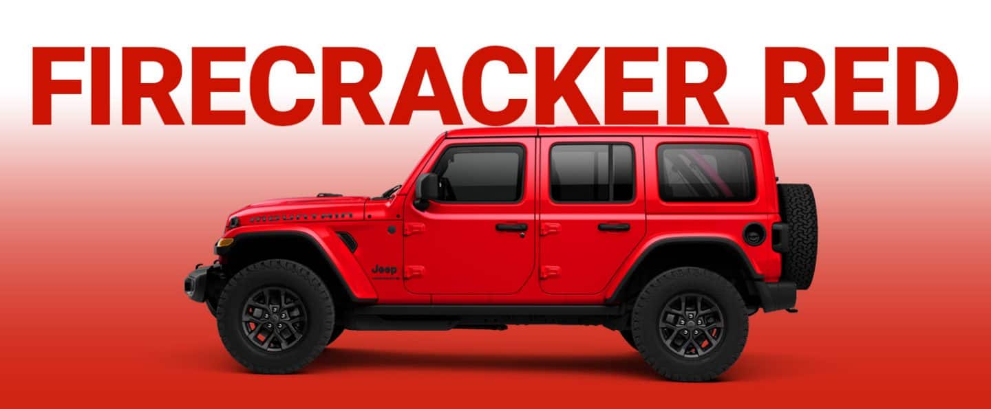 Jeep Wrangler Smoky Mountain in Firecracker Red